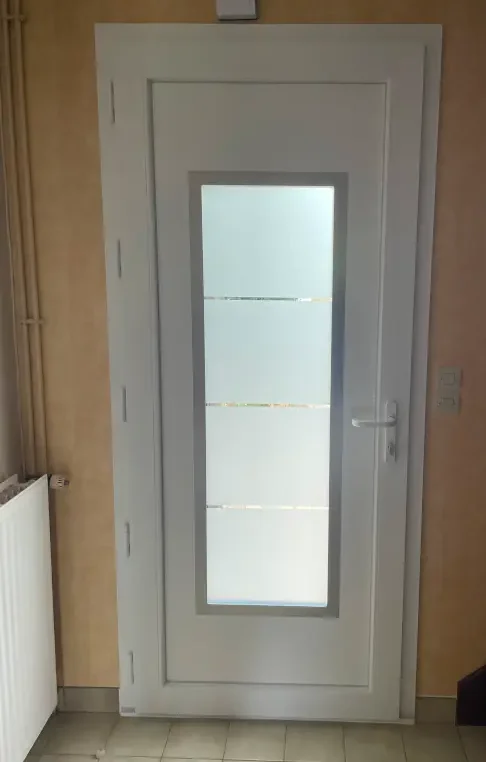 porte pvc blanc à pornic